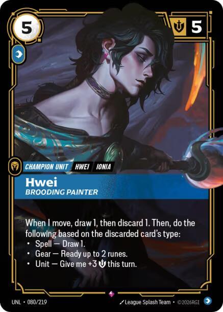 Hwei - Brooding Painter - Unleashed (UNL) NM *FOIL*
