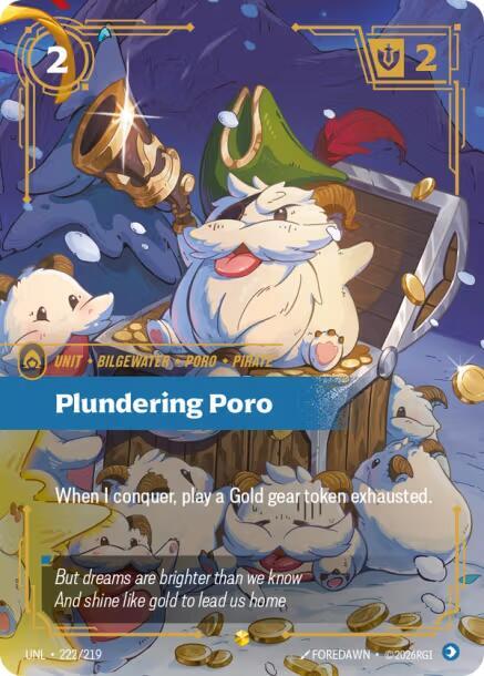 Plundering Poro (Overnumbered) - Unleashed (UNL) NM *FOIL*
