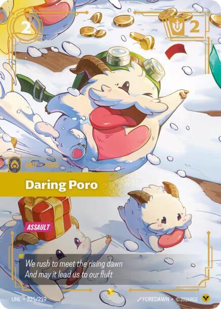 Daring Poro (Overnumbered) - Unleashed (UNL) NM *FOIL*