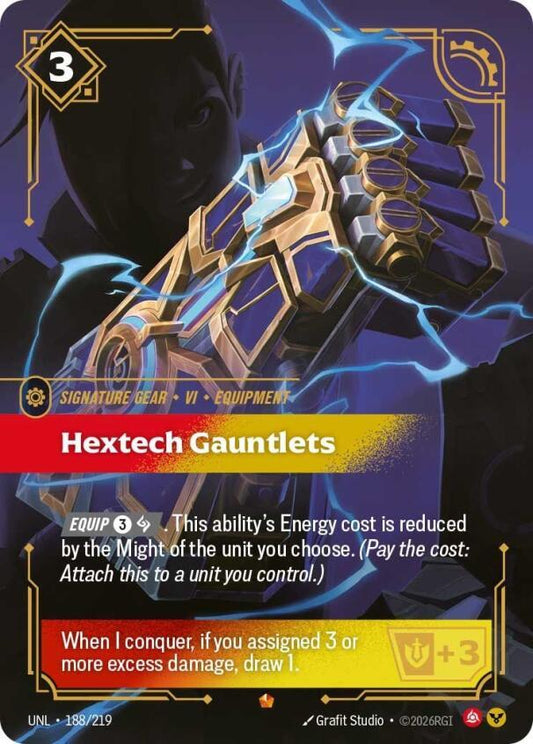 Hextech Gauntlets - Unleashed (UNL) NM *FOIL*