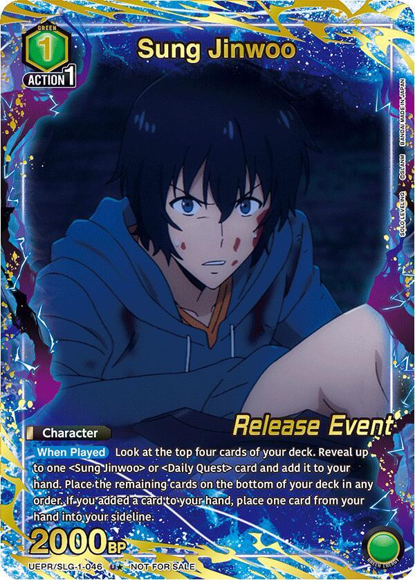 Sung Jinwoo (046) (U*) - UE17BT: SOLO LEVELING Release Event Cards (UE17BT_RE) NM *FOIL*
