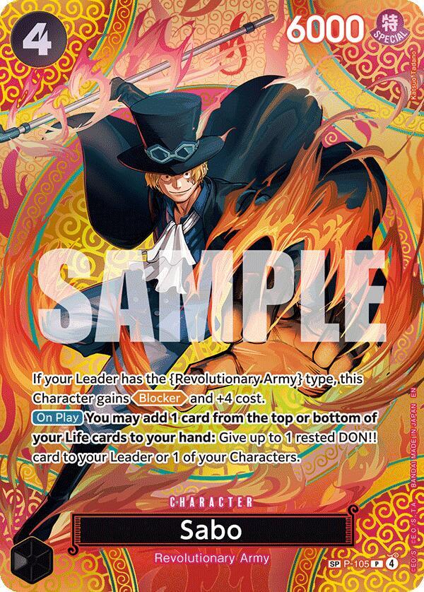 Sabo (P-105) (SP) - Adventure on Kami's Island (OP15-EB04) NM *FOIL*