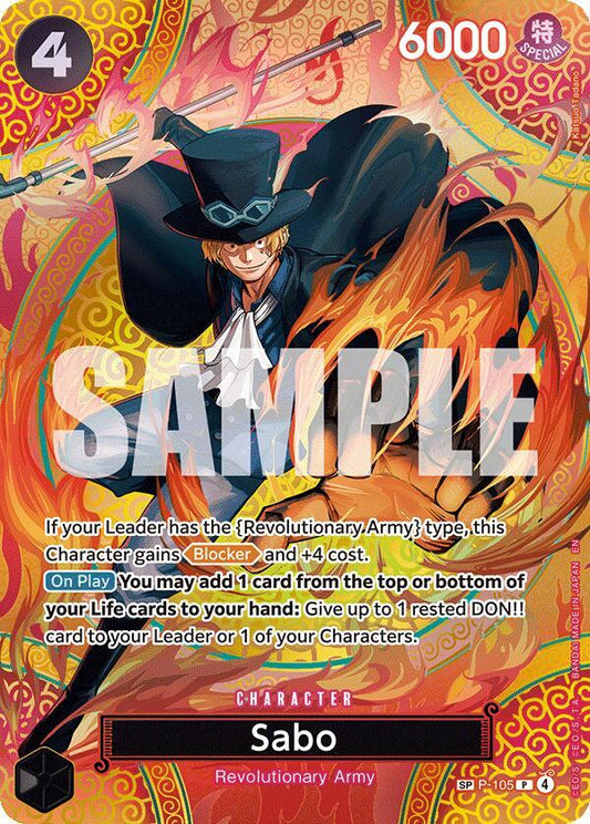 Sabo (P-105) (SP) - Adventure on Kami's Island (OP15-EB04) NM *FOIL*