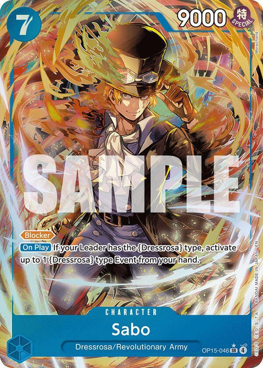 Sabo (Alternate Art) - Adventure on Kami's Island (OP15-EB04) NM *FOIL*