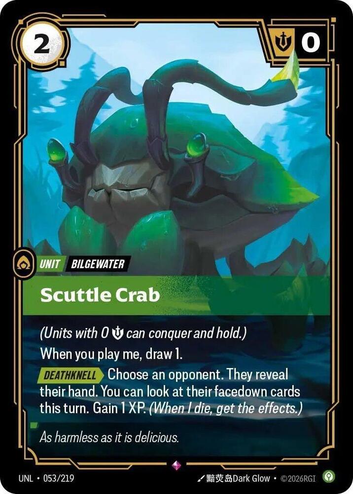 Scuttle Crab - Unleashed (UNL) NM *FOIL*