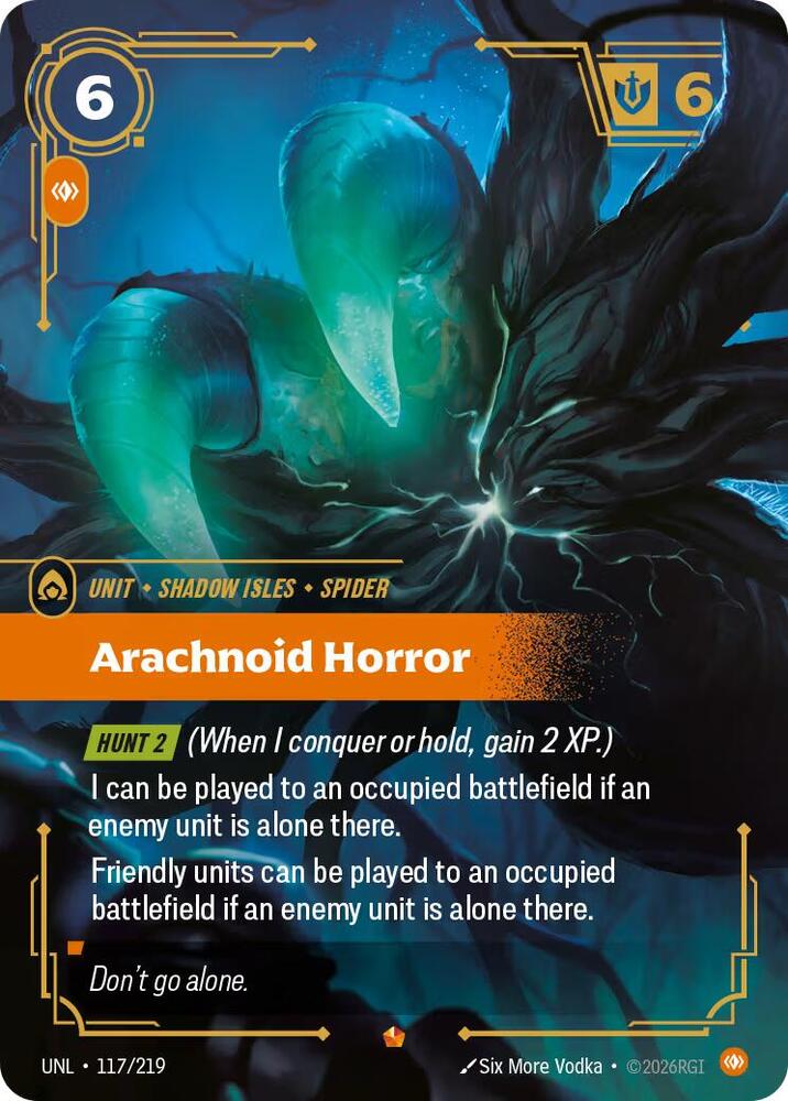 Arachnoid Horror - Unleashed (UNL) NM *FOIL*