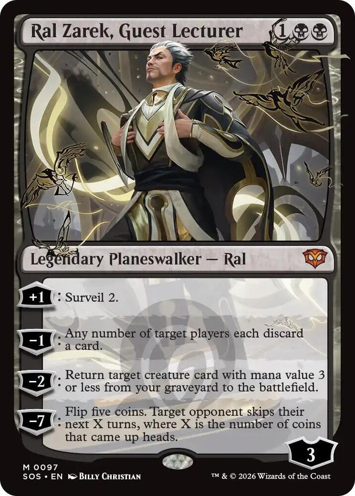 Ral Zarek, Guest Lecturer - Secrets of Strixhaven (SOS) NM