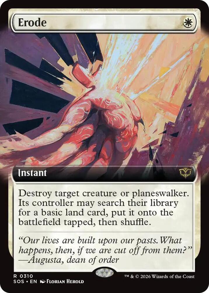 Erode (Extended Art) - Secrets of Strixhaven (SOS) NM