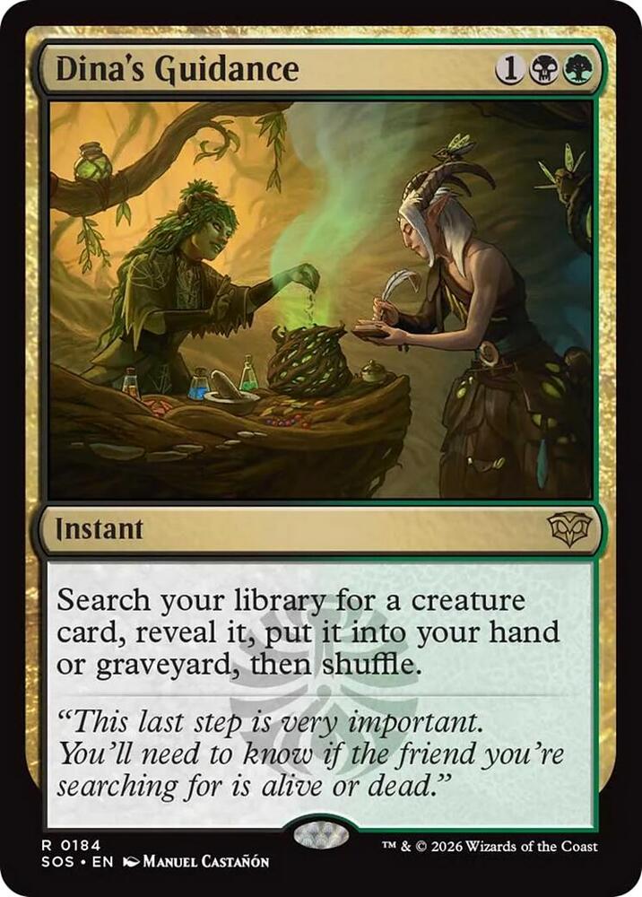 Dina's Guidance - Secrets of Strixhaven (SOS) NM *FOIL*