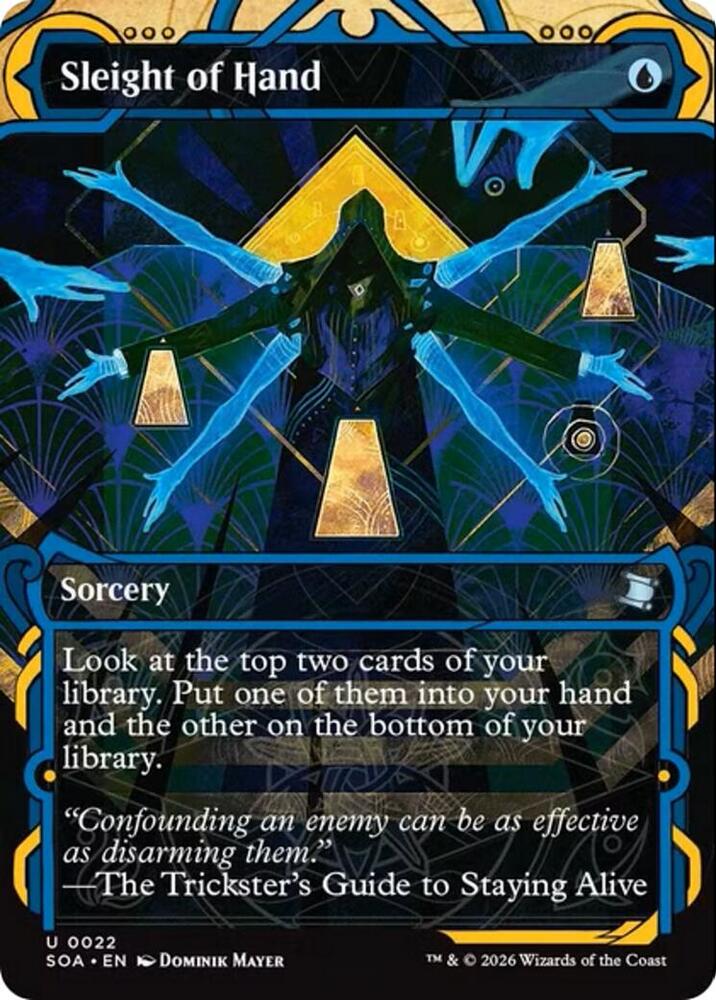 Sleight of Hand - Secrets of Strixhaven: Mystical Archive (SOA) NM *FOIL*