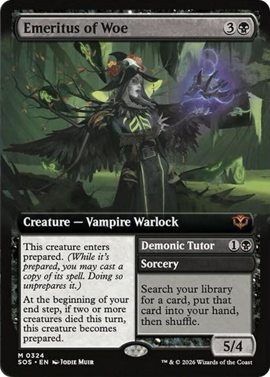 Emeritus of Woe (Extended Art) - Secrets of Strixhaven (SOS) NM *FOIL*