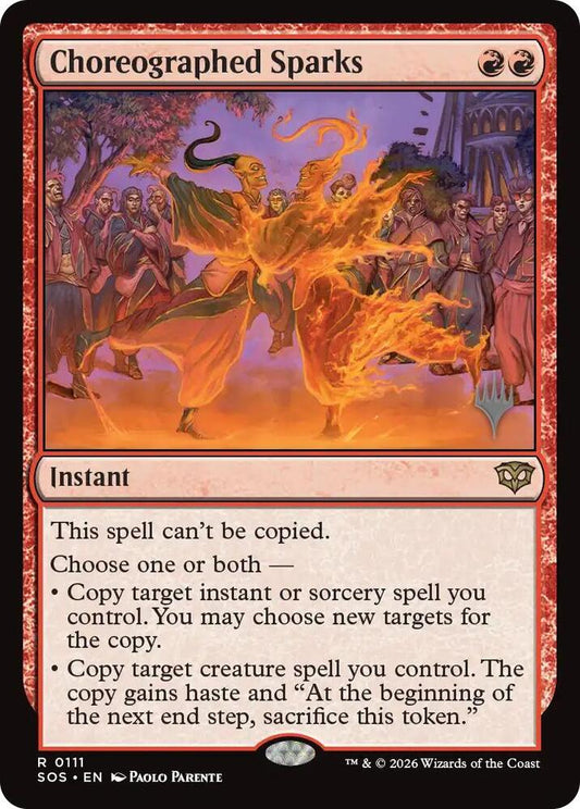 Choreographed Sparks - Promo Pack: Secrets of Strixhaven (PPSOS) NM *FOIL*