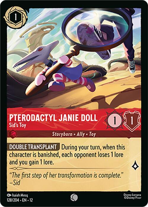 Pterodactyl Janie Doll - Sid's Toy - Wilds Unknown (12) NM *FOIL*