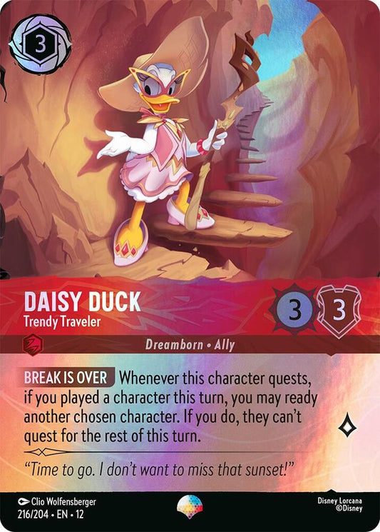 Daisy Duck - Trendy Traveler (Epic) - Wilds Unknown (12) NM *FOIL*