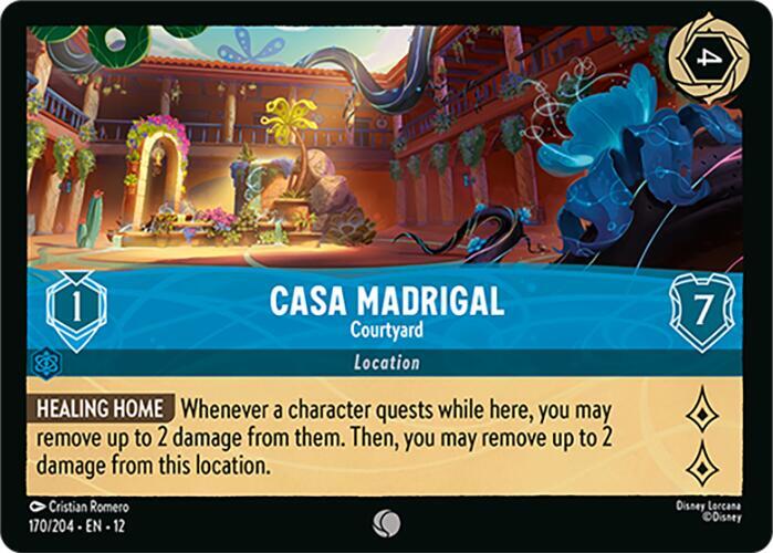 Casa Madrigal - Courtyard - Wilds Unknown (12) NM *FOIL*