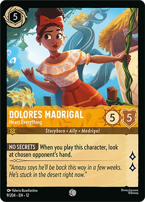 Dolores Madrigal - Hears Everything - Wilds Unknown (12) NM *FOIL*
