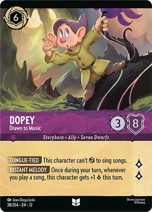 Dopey - Drawn to Music (Foil) - Wilds Unknown (12) NM *FOIL*