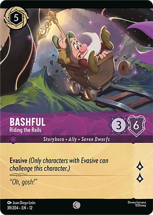 Bashful - Riding the Rails (Foil) - Wilds Unknown (12) NM *FOIL*