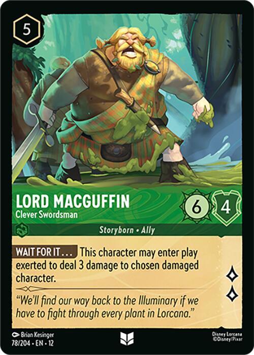 Lord MacGuffin - Clever Swordsman - Wilds Unknown (12) NM *FOIL*