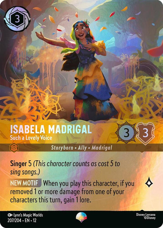 Isabela Madrigal - Such a Lovely Voice (Epic) - Wilds Unknown (12) NM *FOIL*