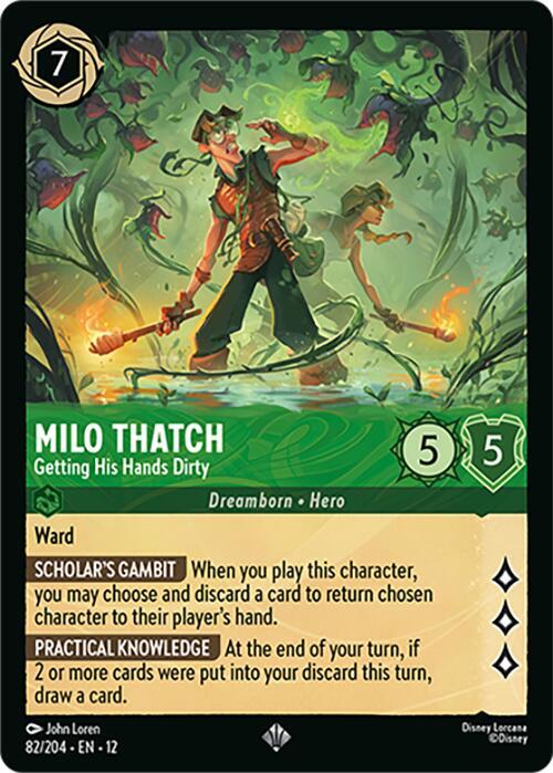 Milo Thatch - Getting His Hands Dirty - Wilds Unknown (12) NM