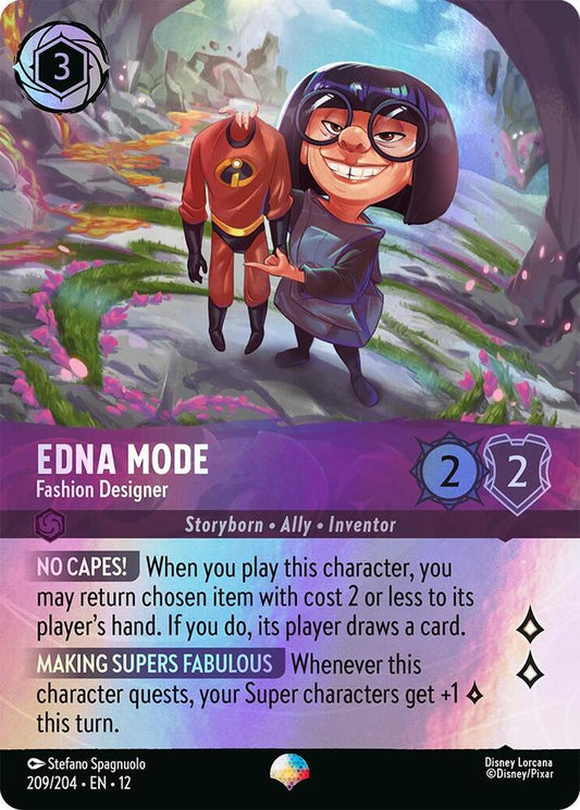 Edna Mode - Fashion Designer (Epic) - Wilds Unknown (12) NM *FOIL*