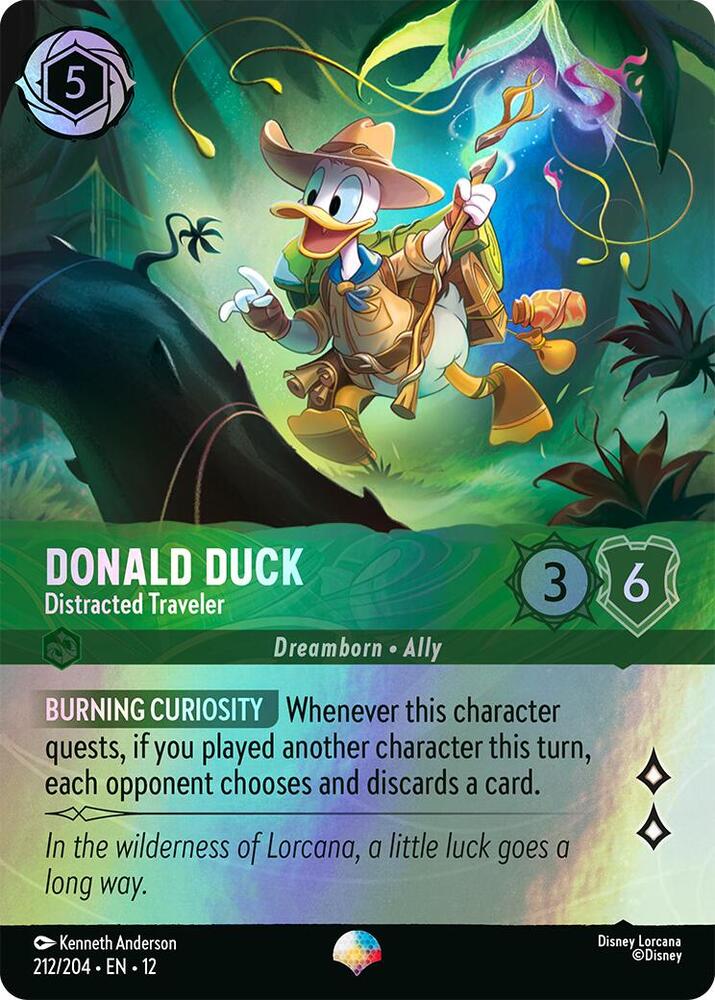 Donald Duck - Distracted Traveler (Epic) - Wilds Unknown (12) NM *FOIL*