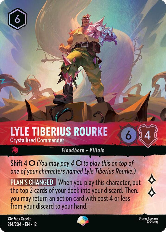 Lyle Tiberius Rourke - Crystallized Commander (Epic) - Wilds Unknown (12) NM *FOIL*