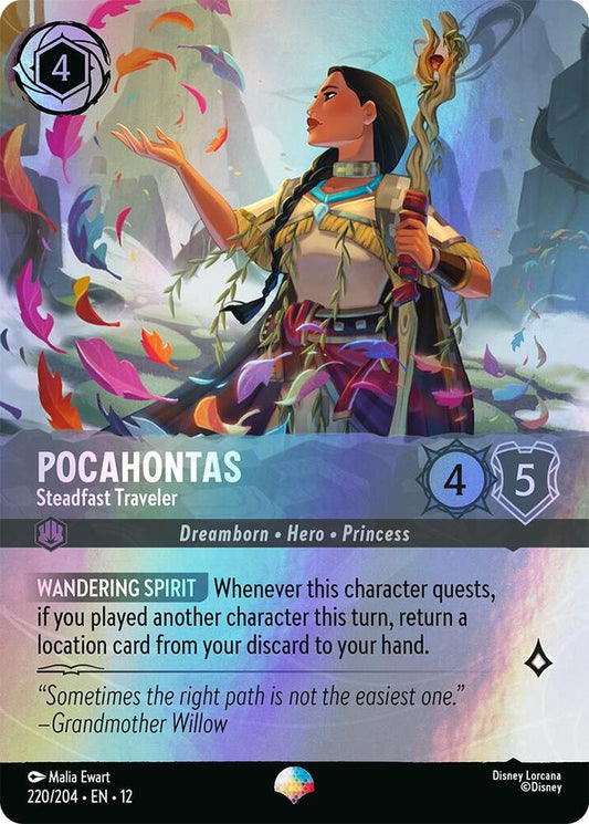 Pocahontas - Steadfast Traveler (Epic) - Wilds Unknown (12) NM *FOIL*