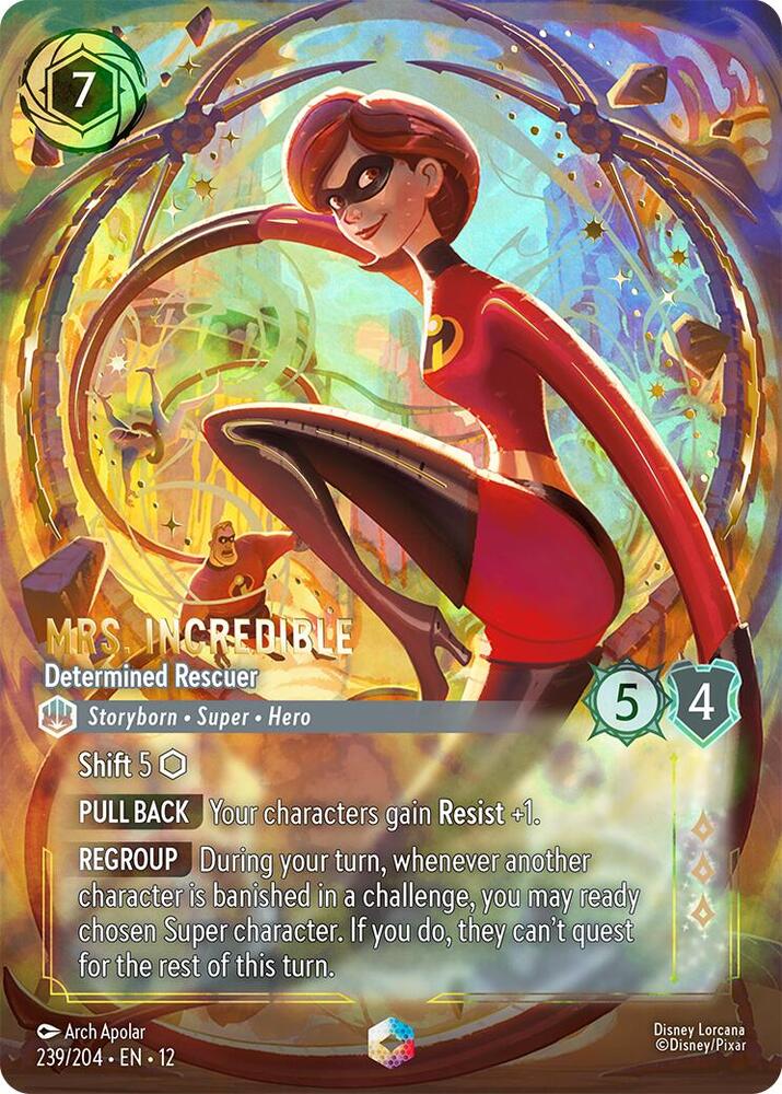 Mrs. Incredible - Determined Rescuer (Enchanted) - Wilds Unknown (12) NM *FOIL*