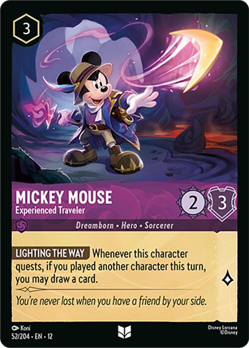 Mickey Mouse - Experienced Traveler - Wilds Unknown (12) NM *FOIL*