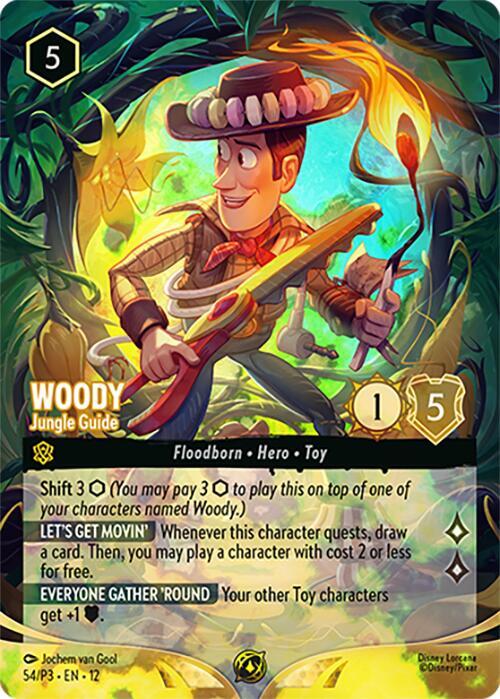 Woody - Jungle Guide (Store Championship) - Disney Lorcana Promo Cards (DLPC) LP *FOIL*