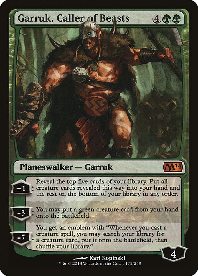 Garruk, Caller of Beasts - Magic 2014 (M14) (M14) LP