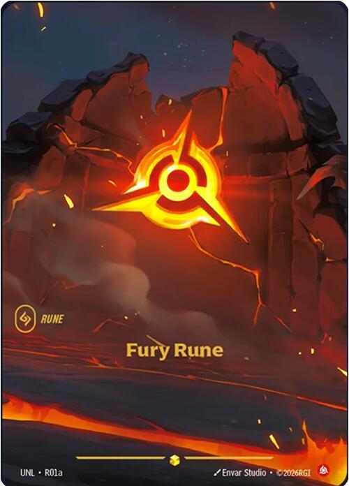 Fury Rune (R01a) - Unleashed (UNL) NM *FOIL*