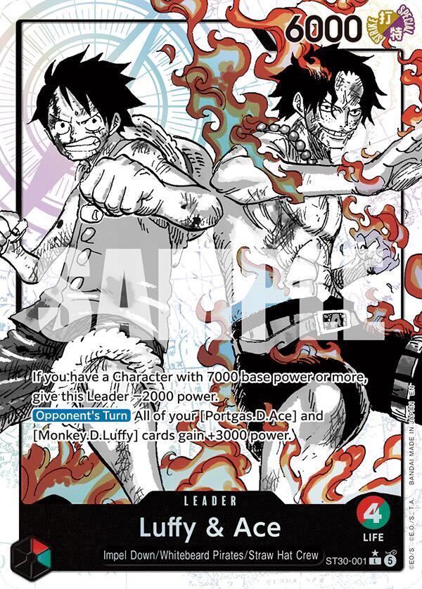 Luffy & Ace (Parallel) - Starter Deck EX: Luffy & Ace (ST-30) NM *FOIL*