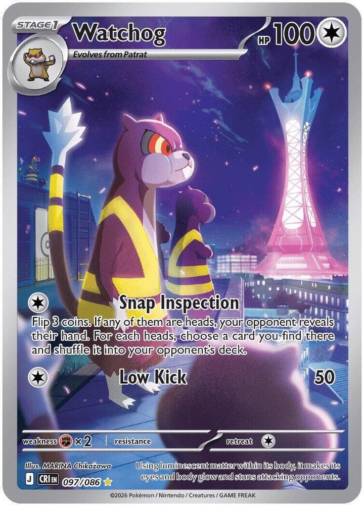 Watchog - 097/086 - ME04: Chaos Rising (CRI) NM *FOIL*