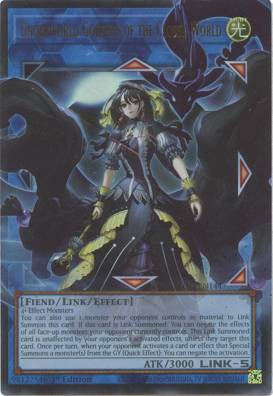 Underworld Goddess of the Closed World - Battles of Legend: Glorious Gallery (BLGG) NM