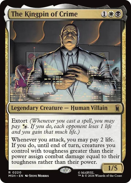 The Kingpin of Crime - Marvel Super Heroes (MSH) NM *FOIL* SEALED