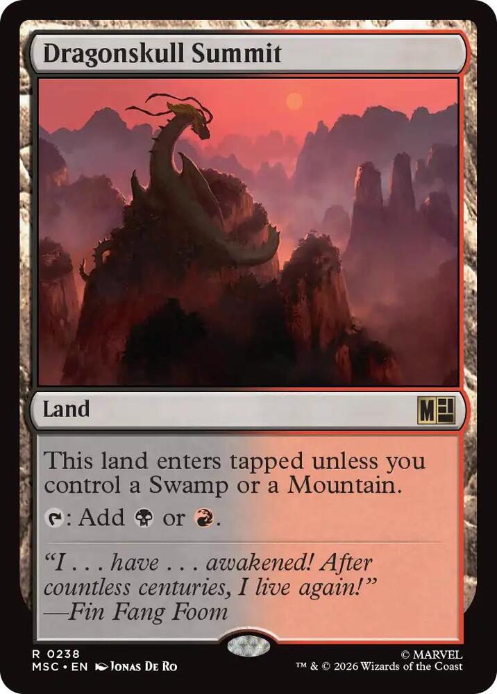 Dragonskull Summit - Commander: Marvel Super Heroes (MSC) NM