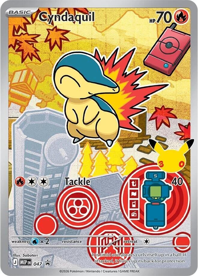 Cyndaquil - 047 - ME: Mega Evolution Promo (MEP) NM *FOIL*