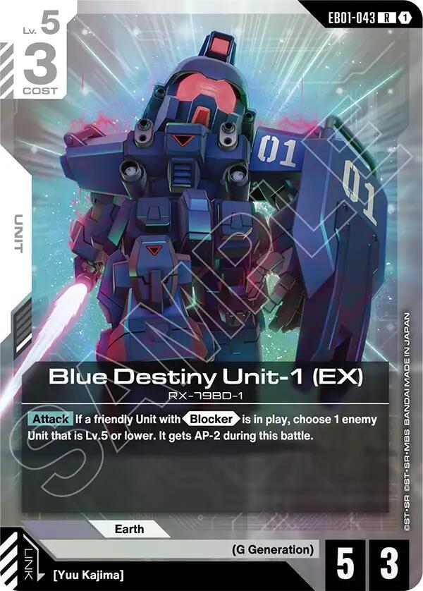 Blue Destiny Unit-1 (EX) - Eternal Nexus (EB01) NM *FOIL*
