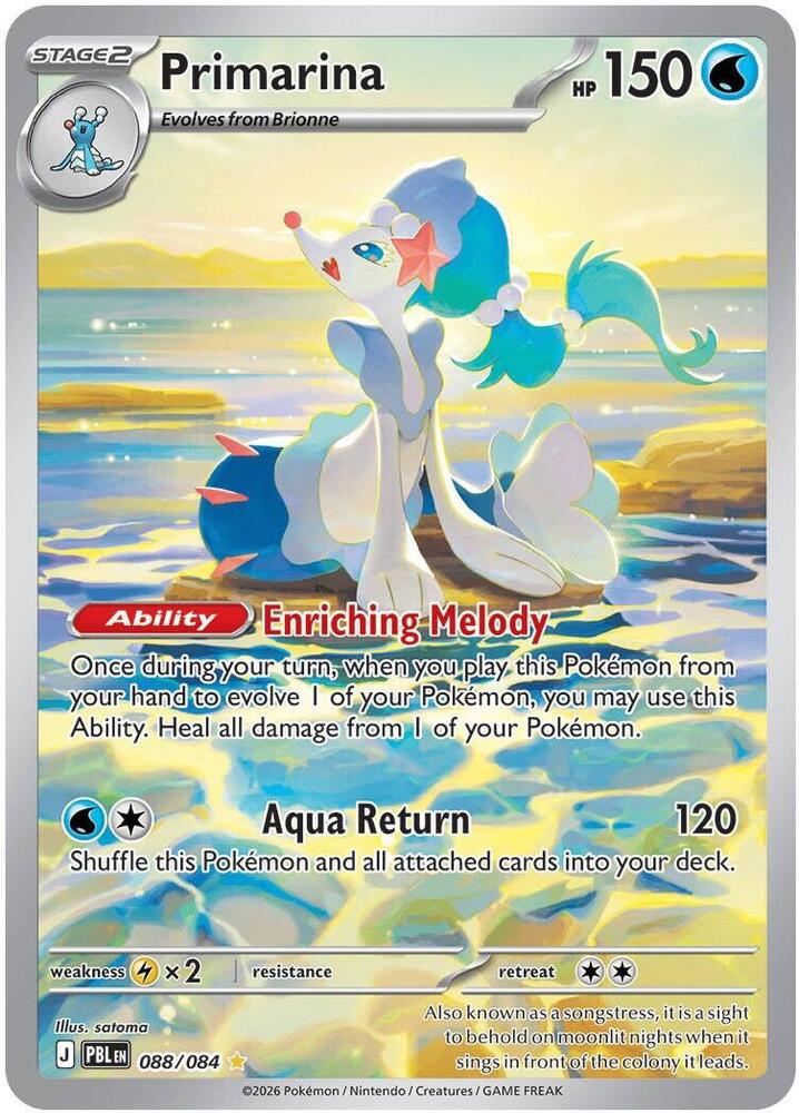 Primarina - 088/084 - ME05: Pitch Black (PBL) NM *FOIL*