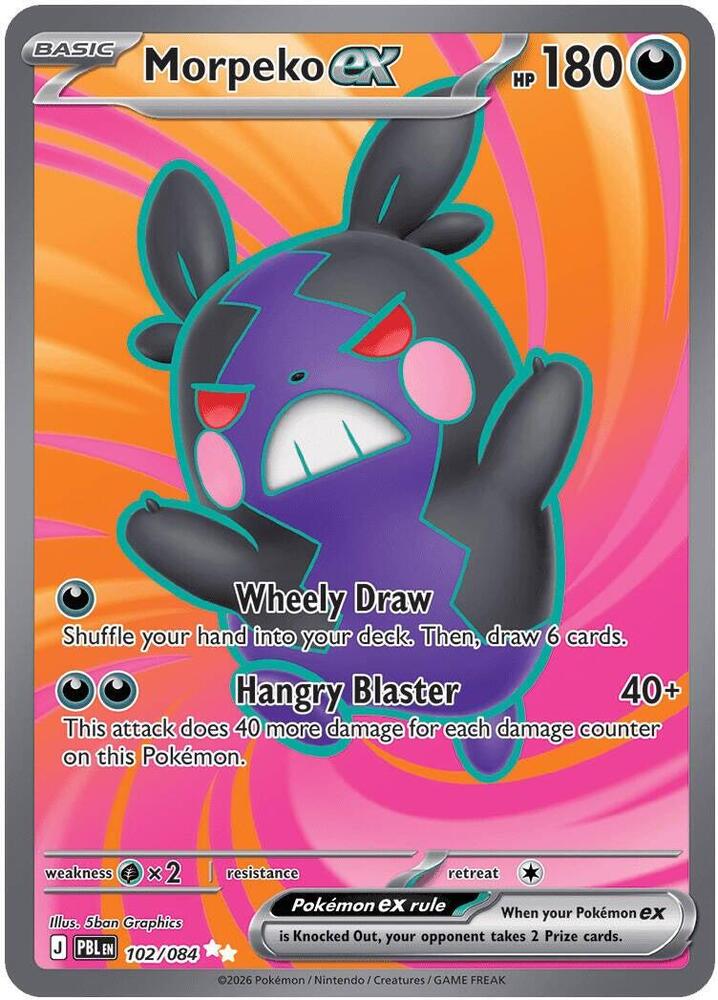 Morpeko ex - 102/084 - ME05: Pitch Black (PBL) NM *FOIL*
