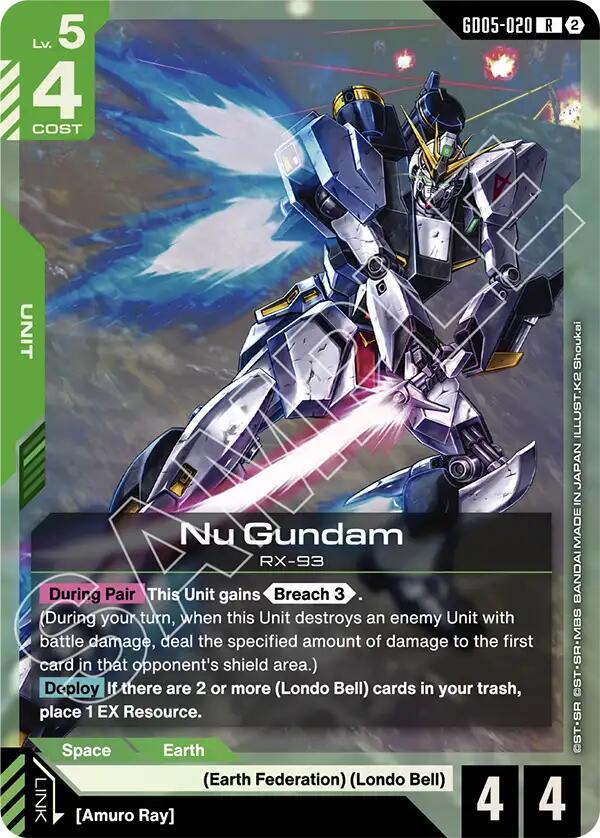 Nu Gundam (GD05-020) - Freedom Ascension (GD05) NM *FOIL*