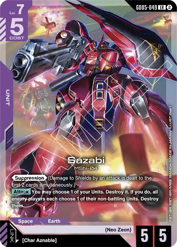 Sazabi (GD05-049) - Freedom Ascension (GD05) NM *FOIL*