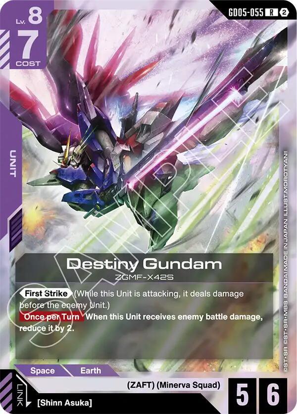 Destiny Gundam - Freedom Ascension (GD05) NM *FOIL*