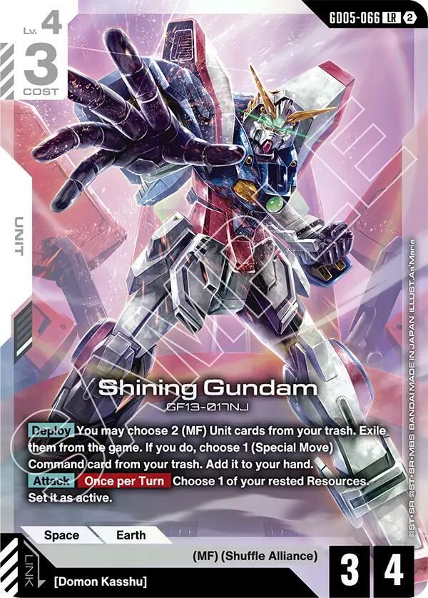 Shining Gundam (GD05-066) - Freedom Ascension (GD05) NM *FOIL*