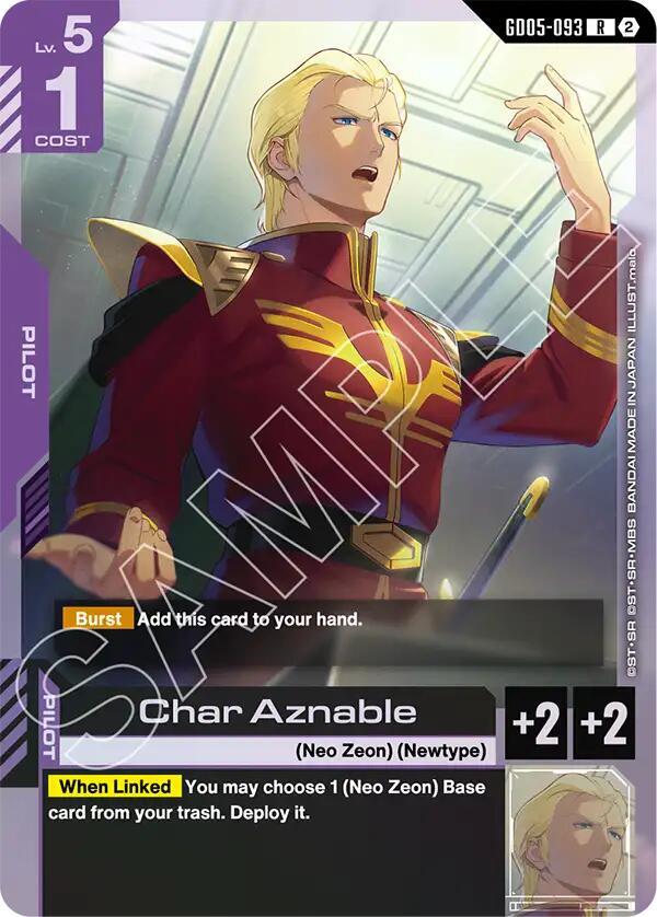 Char Aznable - Freedom Ascension (GD05) NM *FOIL*