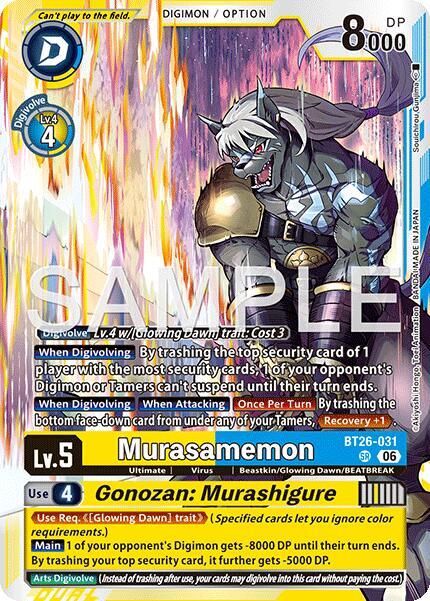 Murasamemon // Gonozan: Murashigure - Timeless Bonds (BT-26) NM *FOIL*