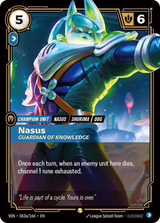 Nasus, Guardian of Knowledge (Alternate Art) - Vendetta (VEN) NM *FOIL*